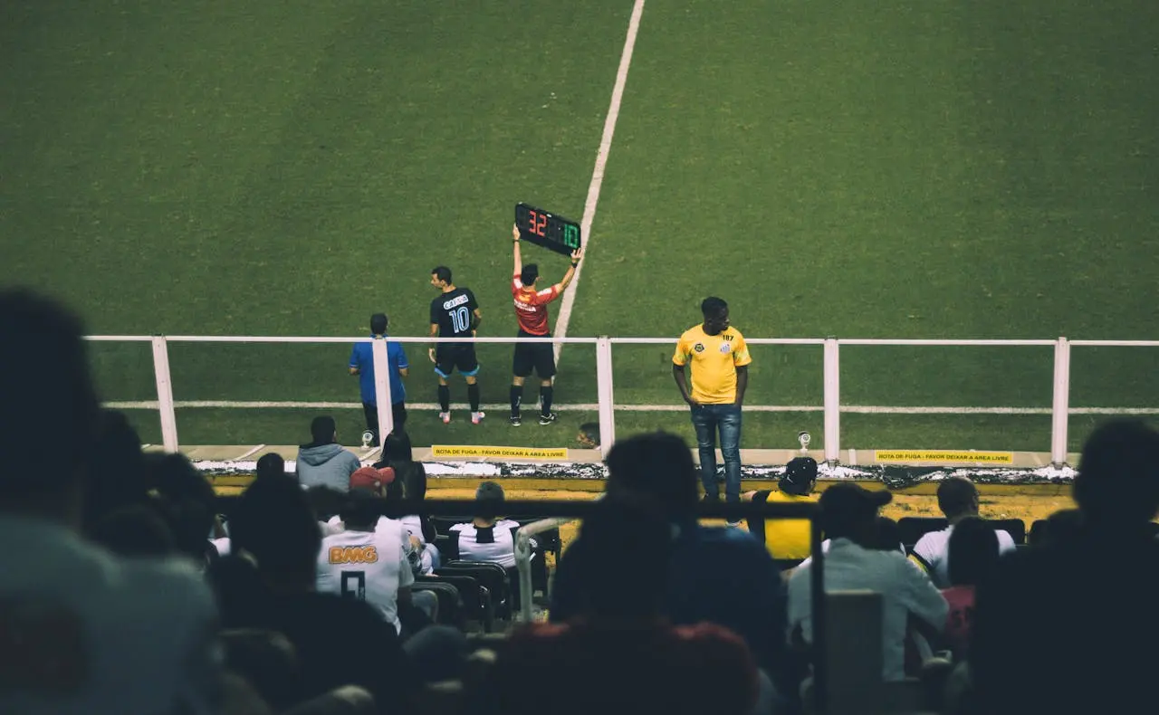 Remplacement de joueur lors d’un match de football