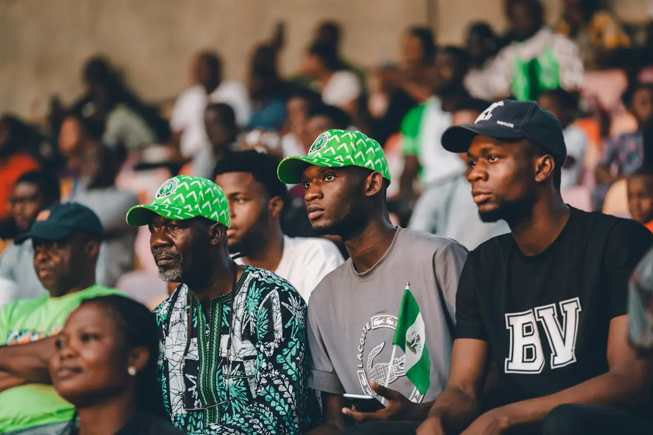 Fans de l’équipe du Nigéria calmes et impassibles