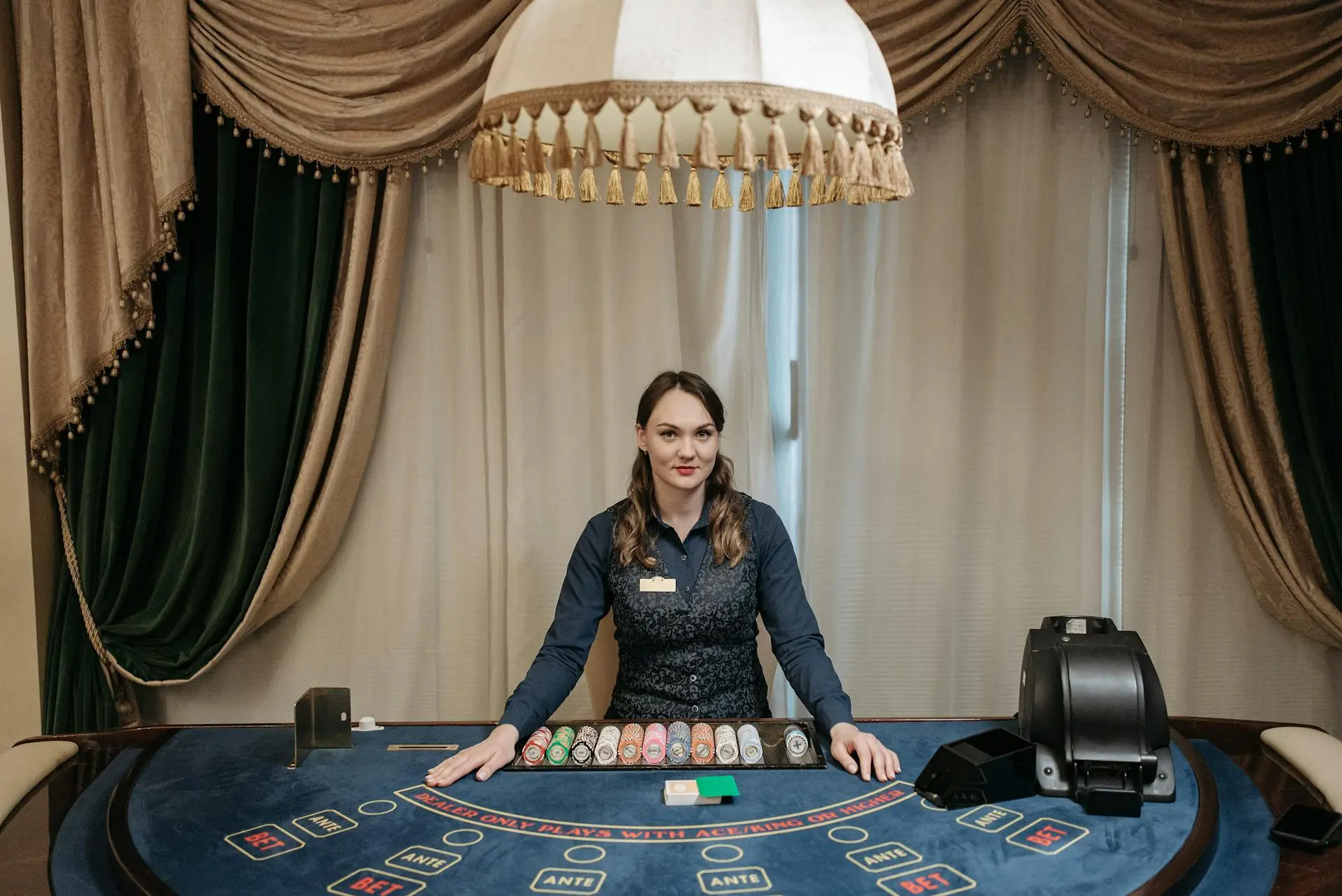 baccara live casino table